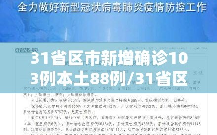 31省区市新增确诊103例本土88例/31省区市新增确诊17例 含本土3例