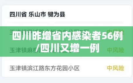 四川昨增省内感染者56例/四川又增一例