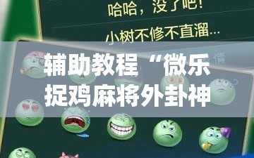 辅助教程“微乐捉鸡麻将外卦神器下载安装免费”(曝光透视必备猫腻)