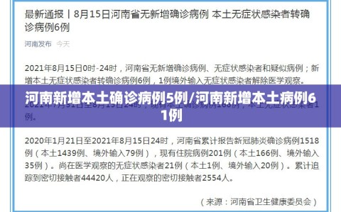 河南新增本土确诊病例5例/河南新增本土病例61例