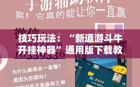 技巧玩法：“新道游斗牛开挂神器”通用版下载教程!