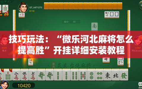 技巧玩法：“微乐河北麻将怎么提高胜”开挂详细安装教程
