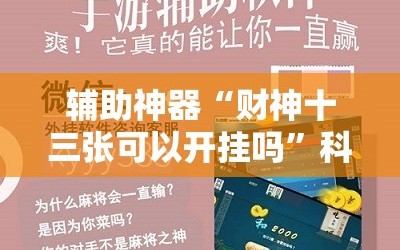 辅助神器“财神十三张可以开挂吗”科技辅助神器手机版教程