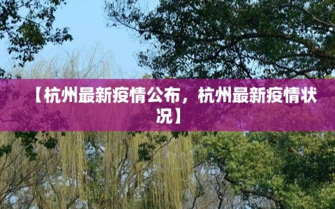 【杭州最新疫情公布，杭州最新疫情状况】