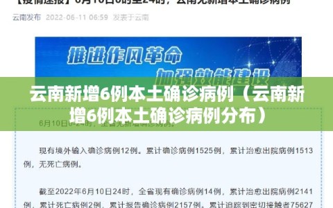 云南新增6例本土确诊病例（云南新增6例本土确诊病例分布）