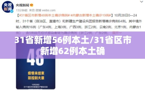 31省新增56例本土/31省区市新增62例本土确