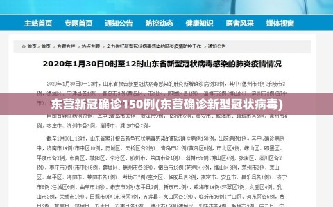 东营新冠确诊150例(东营确诊新型冠状病毒)