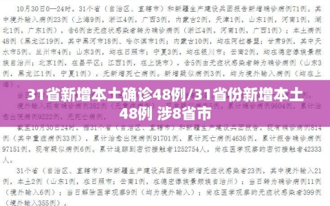 31省新增本土确诊48例/31省份新增本土48例 涉8省市