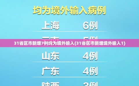 31省区市新增7例均为境外输入(31省区市新增境外输入1)
