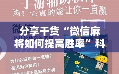 分享干货“微信麻将如何提高胜率”科技辅助神器手机版教程