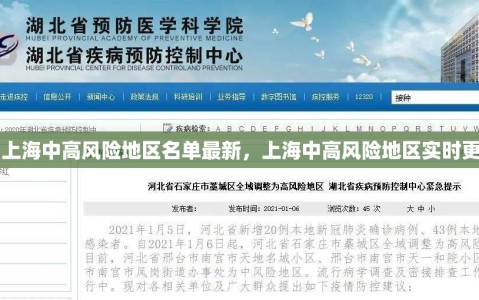 【上海中高风险地区名单最新，上海中高风险地区实时更新】