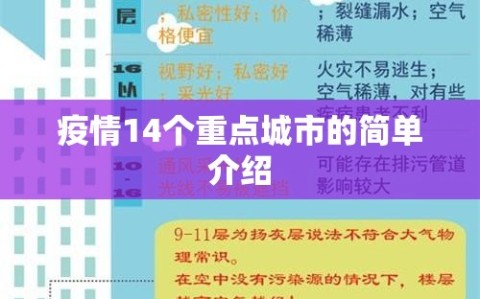 疫情14个重点城市的简单介绍