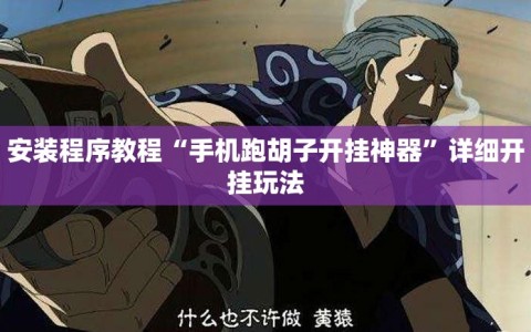 安装程序教程“手机跑胡子开挂神器”详细开挂玩法