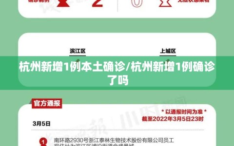 杭州新增1例本土确诊/杭州新增1例确诊了吗