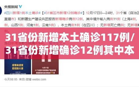 31省份新增本土确诊117例/31省份新增确诊12例其中本土1例