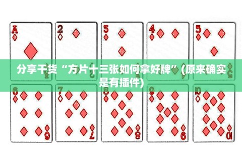 分享干货“方片十三张如何拿好牌”(原来确实是有插件)
