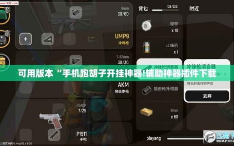 可用版本“手机跑胡子开挂神器!辅助神器插件下载
