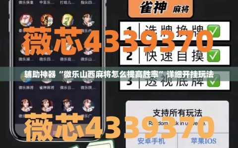 辅助神器“微乐山西麻将怎么提高胜率”详细开挂玩法