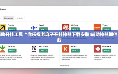 辅助开挂工具“微乐捉老麻子开挂神器下载安装!辅助神器插件下载