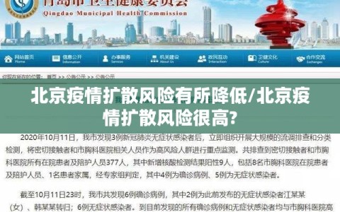 北京疫情扩散风险有所降低/北京疫情扩散风险很高?