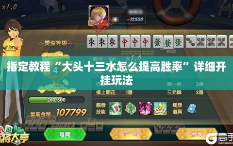 指定教程“大头十三水怎么提高胜率”详细开挂玩法