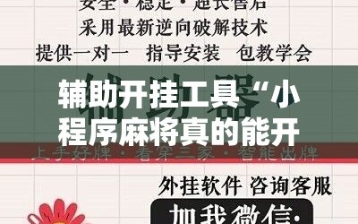 辅助开挂工具“小程序麻将真的能开挂吗”分享装挂详细步骤