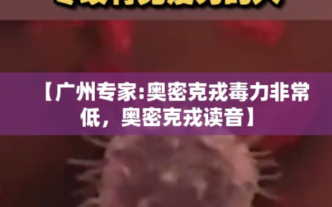 【广州专家:奥密克戎毒力非常低，奥密克戎读音】