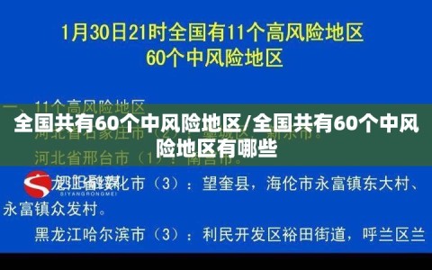 全国共有60个中风险地区/全国共有60个中风险地区有哪些
