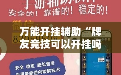 万能开挂辅助“牌友竞技可以开挂吗”科技辅助神器手机版教程