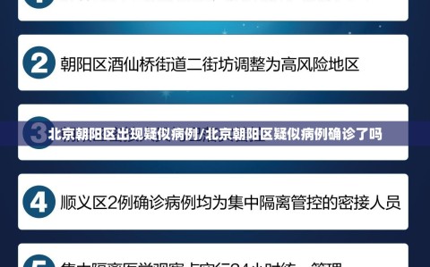 北京朝阳区出现疑似病例/北京朝阳区疑似病例确诊了吗