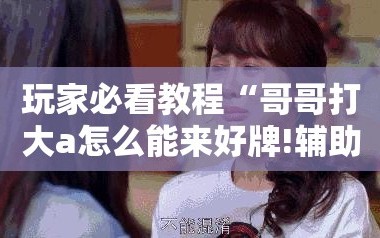 玩家必看教程“哥哥打大a怎么能来好牌!辅助神器插件下载