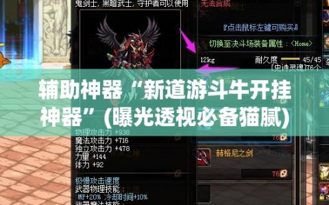 辅助神器“新道游斗牛开挂神器”(曝光透视必备猫腻)