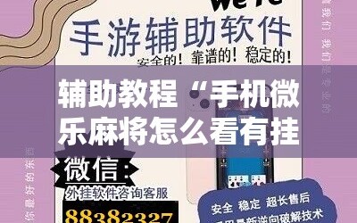 辅助教程“手机微乐麻将怎么看有挂”详细开挂玩法