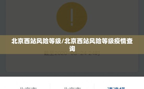 北京西站风险等级/北京西站风险等级疫情查询