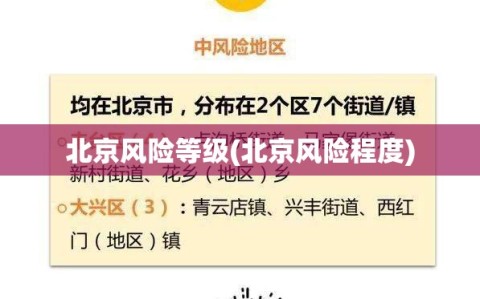 北京风险等级(北京风险程度)