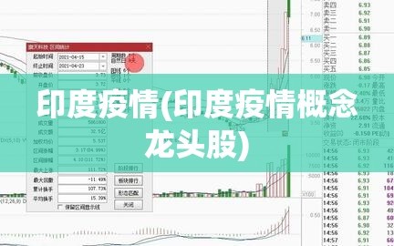 印度疫情(印度疫情概念龙头股)