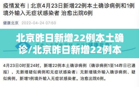 北京昨日新增22例本土确诊/北京昨日新增22例本土确诊病例