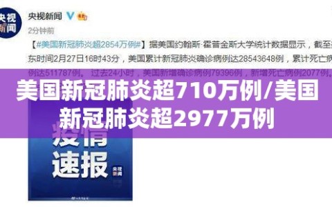 美国新冠肺炎超710万例/美国新冠肺炎超2977万例