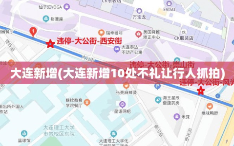 大连新增(大连新增10处不礼让行人抓拍)