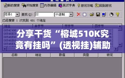 分享干货“榕城510K究竟有挂吗”(透视挂)辅助透视教程