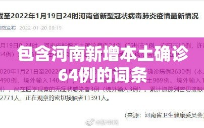 包含河南新增本土确诊64例的词条