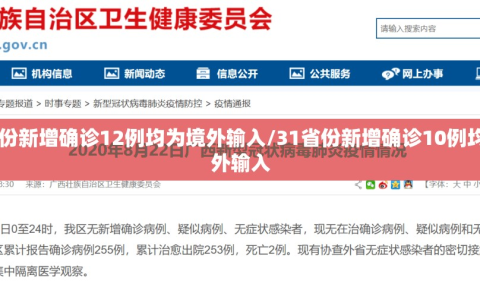 31省份新增确诊12例均为境外输入/31省份新增确诊10例均为境外输入