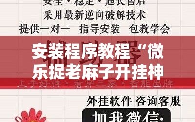 安装程序教程“微乐捉老麻子开挂神器下载安装”开挂详细安装教程