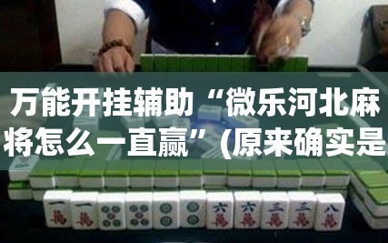 万能开挂辅助“微乐河北麻将怎么一直赢”(原来确实是有插件)