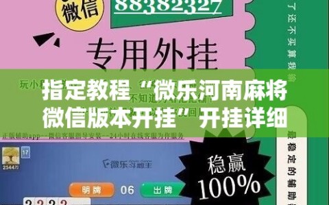 指定教程“微乐河南麻将微信版本开挂”开挂详细安装教程