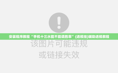 安装程序教程“手机十三水能不能调胜率”(透视挂)辅助透视教程