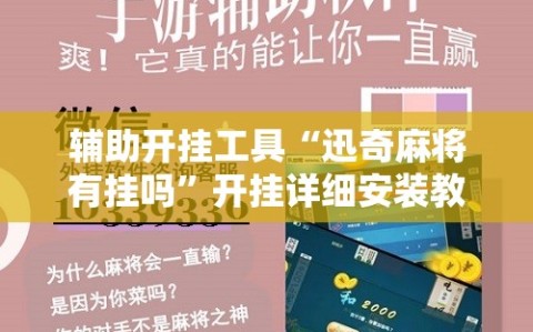 辅助开挂工具“迅奇麻将有挂吗”开挂详细安装教程