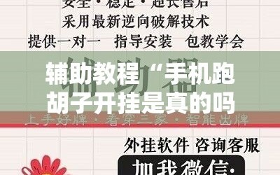 辅助教程“手机跑胡子开挂是真的吗”附开挂脚本详细教程