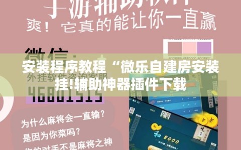 安装程序教程“微乐自建房安装挂!辅助神器插件下载