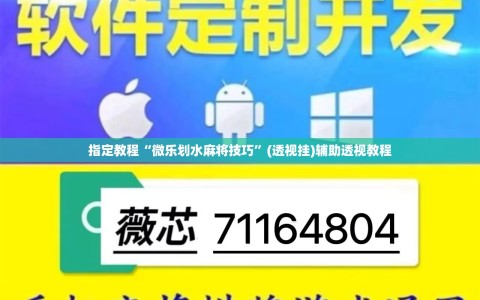 指定教程“微乐划水麻将技巧”(透视挂)辅助透视教程